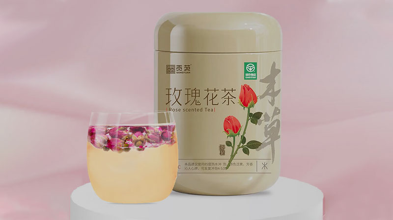 贡苑 【绿色食品】玫瑰花茶大朵110g 特优级无硫干玫瑰茶